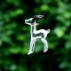 Multicolor Deer Christmas Tree Decoration Ornaments Set of 6 Pcs